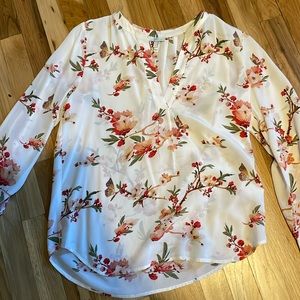 Joie silk blouse floral